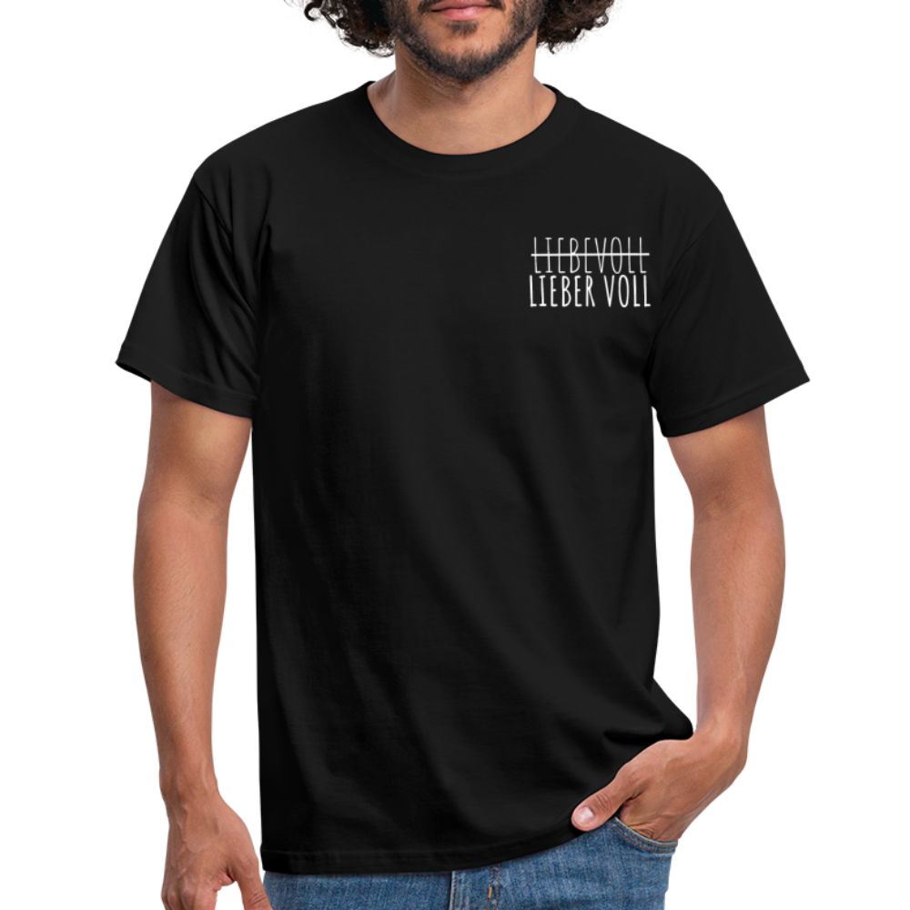 LIEBER VOLL - Herren T-Shirt - Schwarz