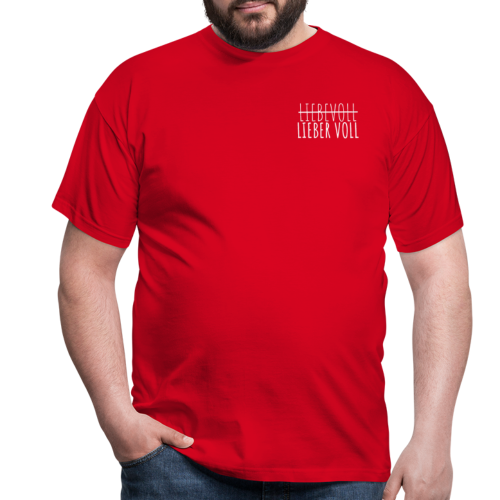 LIEBER VOLL - Herren T-Shirt - Rot