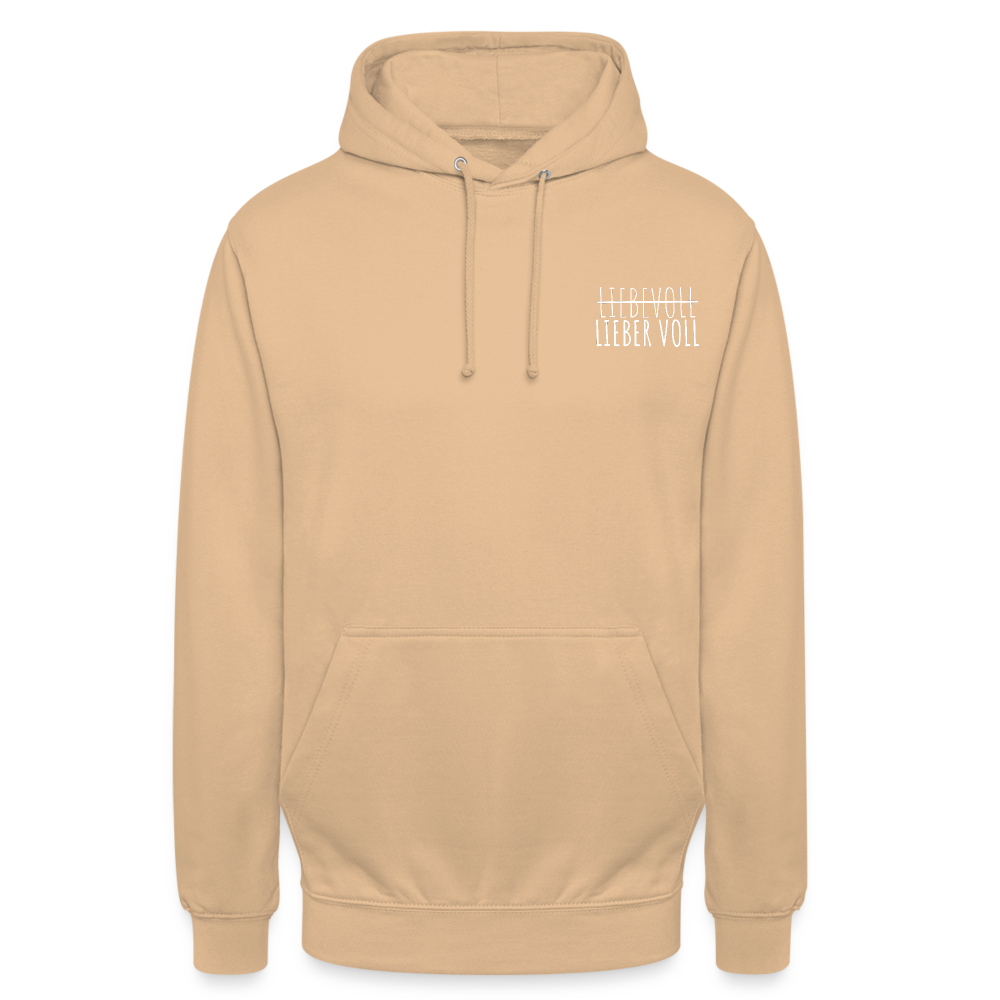 LIEBER VOLL - Unisex Hoodie - Beige