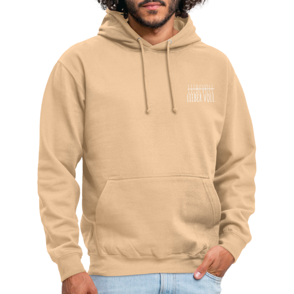 LIEBER VOLL - Unisex Hoodie - Beige