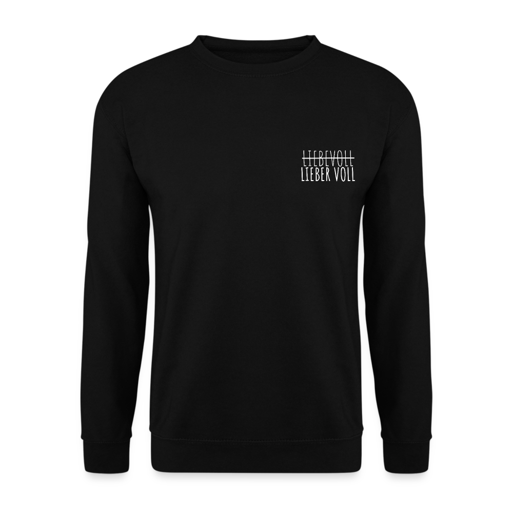 LIEBER VOLL - Unisex Pullover - Schwarz