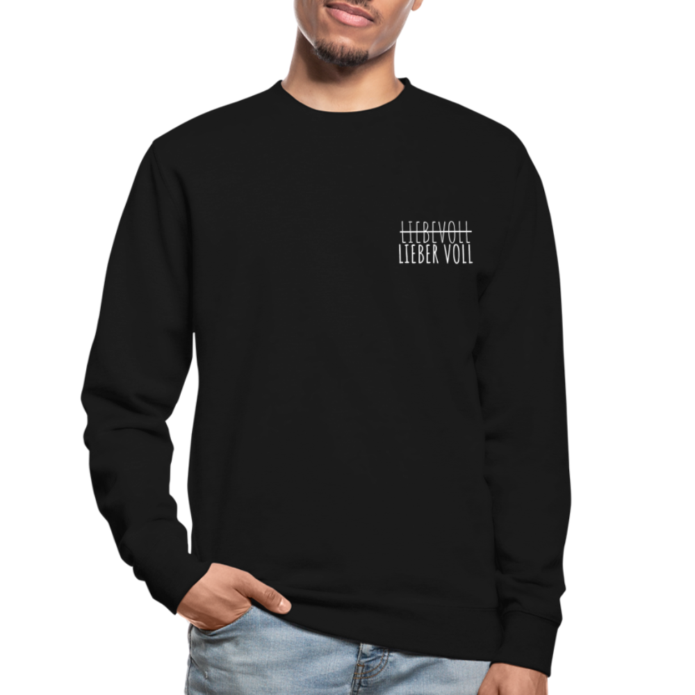 LIEBER VOLL - Unisex Pullover - Schwarz