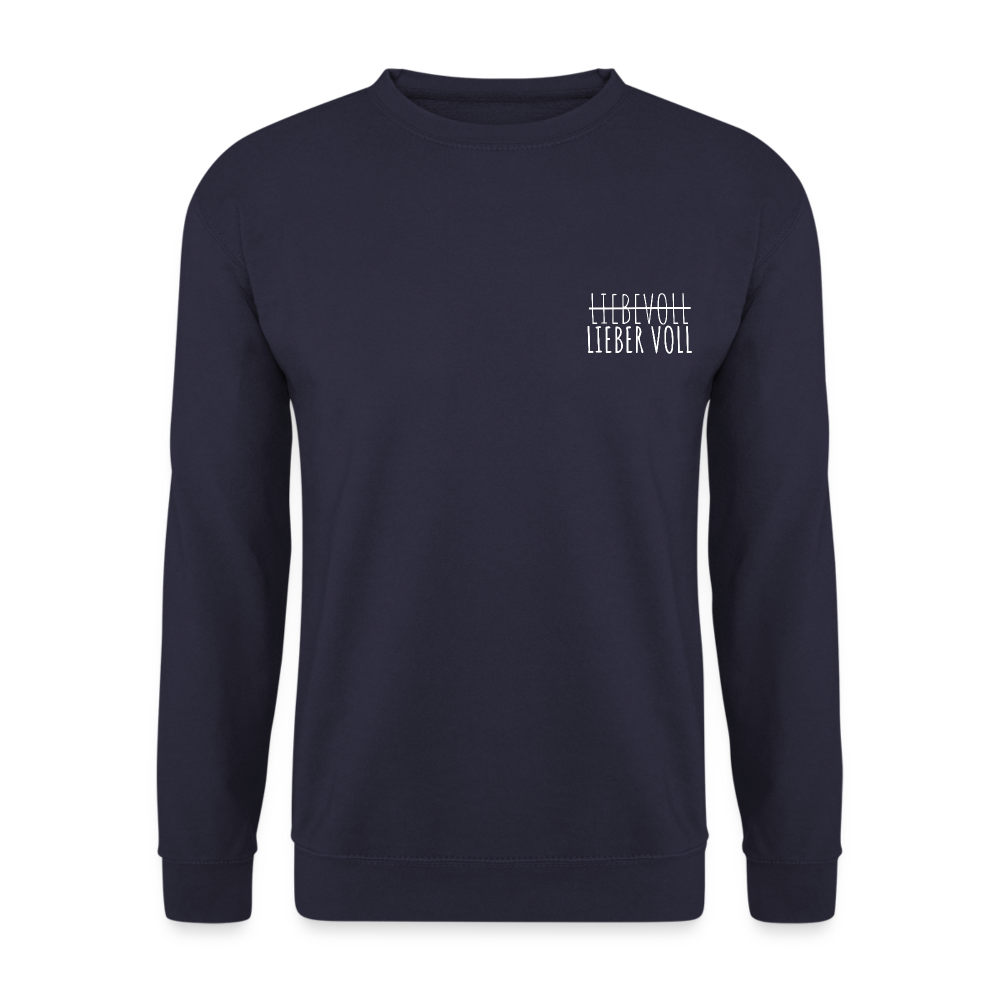 LIEBER VOLL - Unisex Pullover - Navy