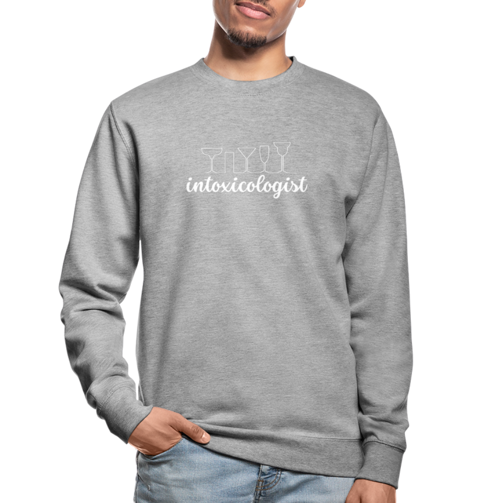 INTOXICOLOGIST - Unisex Pullover - Weißgrau meliert