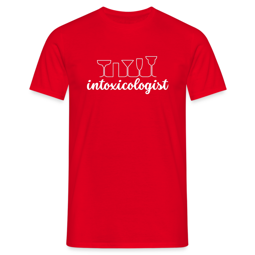 INTOXICOLOGIST - Herren T-Shirt - Rot