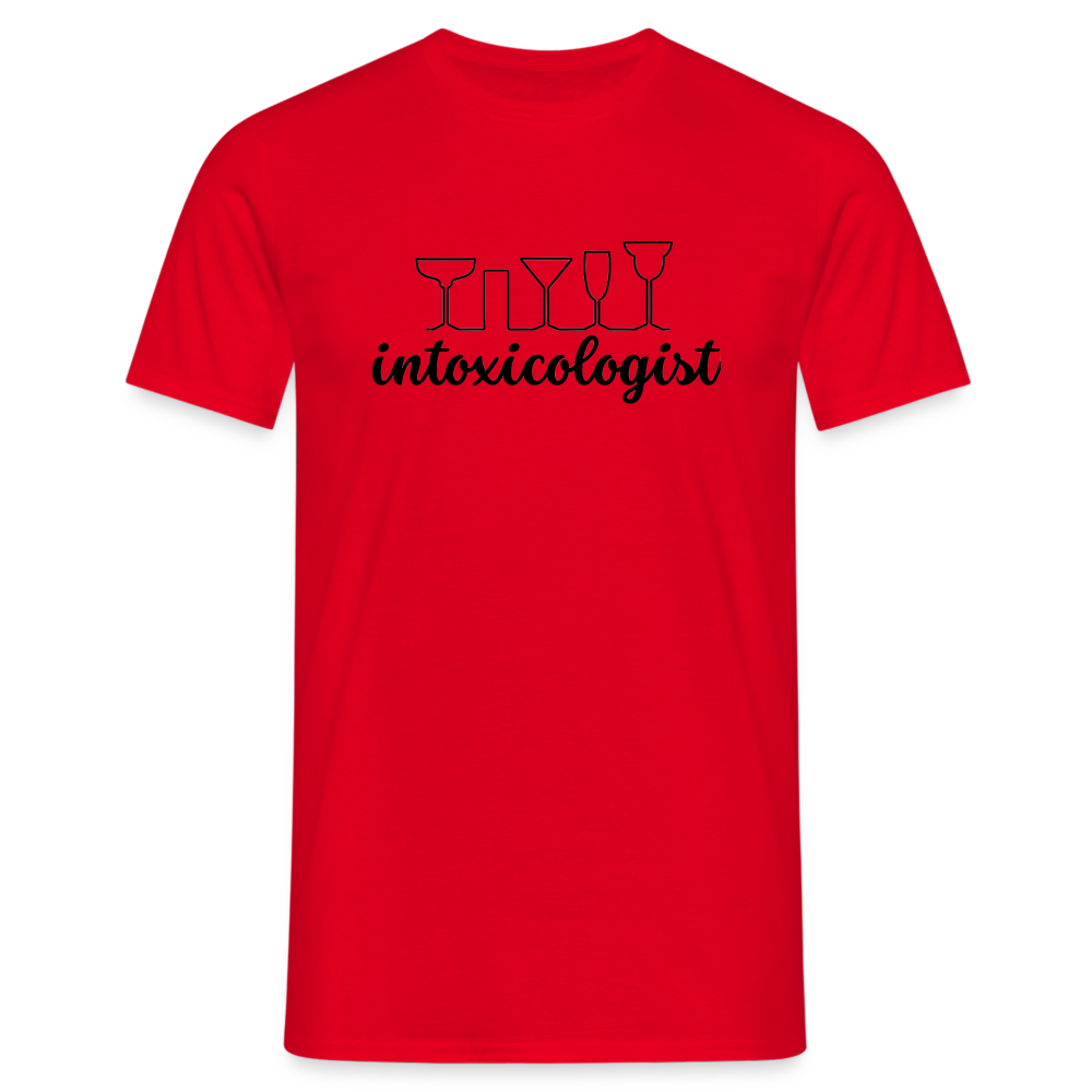 INTOXICOLOGIST - Herren T-Shirt - Rot