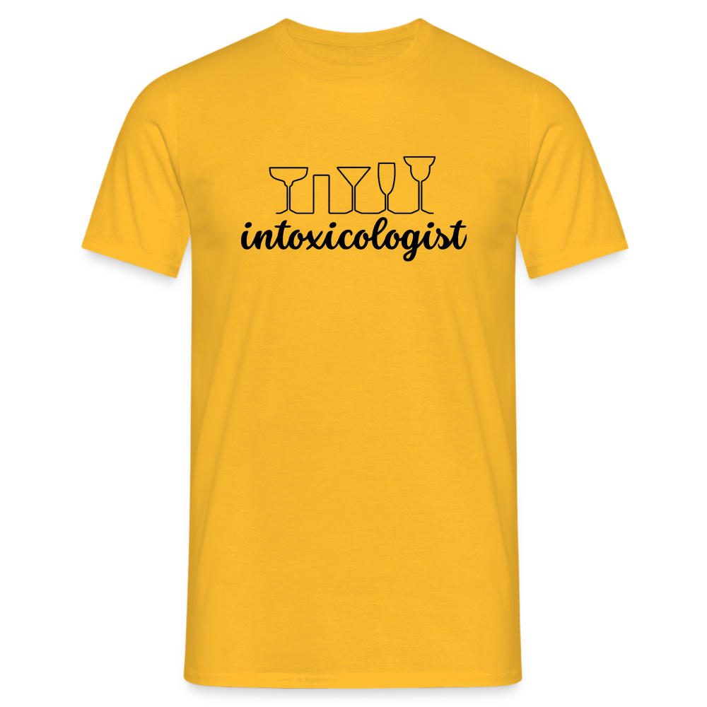 INTOXICOLOGIST - Herren T-Shirt - Gelb