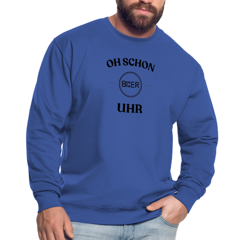 SCHON BIER UHR - Unisex Pullover - Royalblau