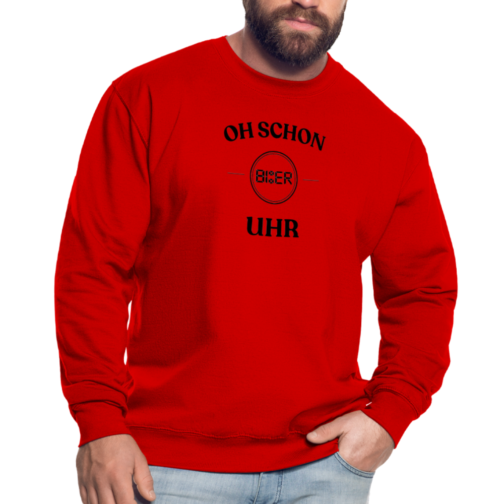 SCHON BIER UHR - Unisex Pullover - Rot