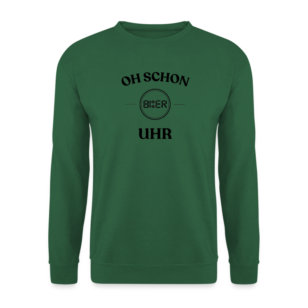 SCHON BIER UHR - Unisex Pullover - Grün