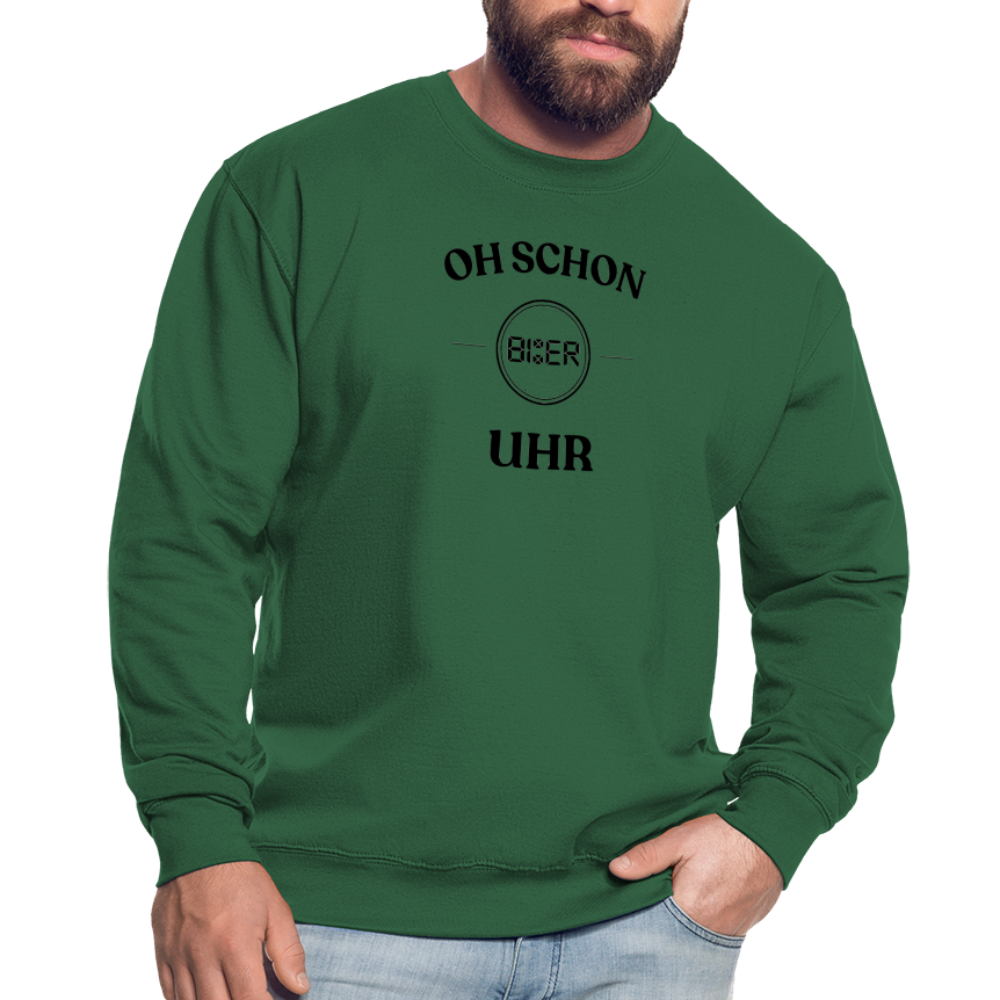 SCHON BIER UHR - Unisex Pullover - Grün