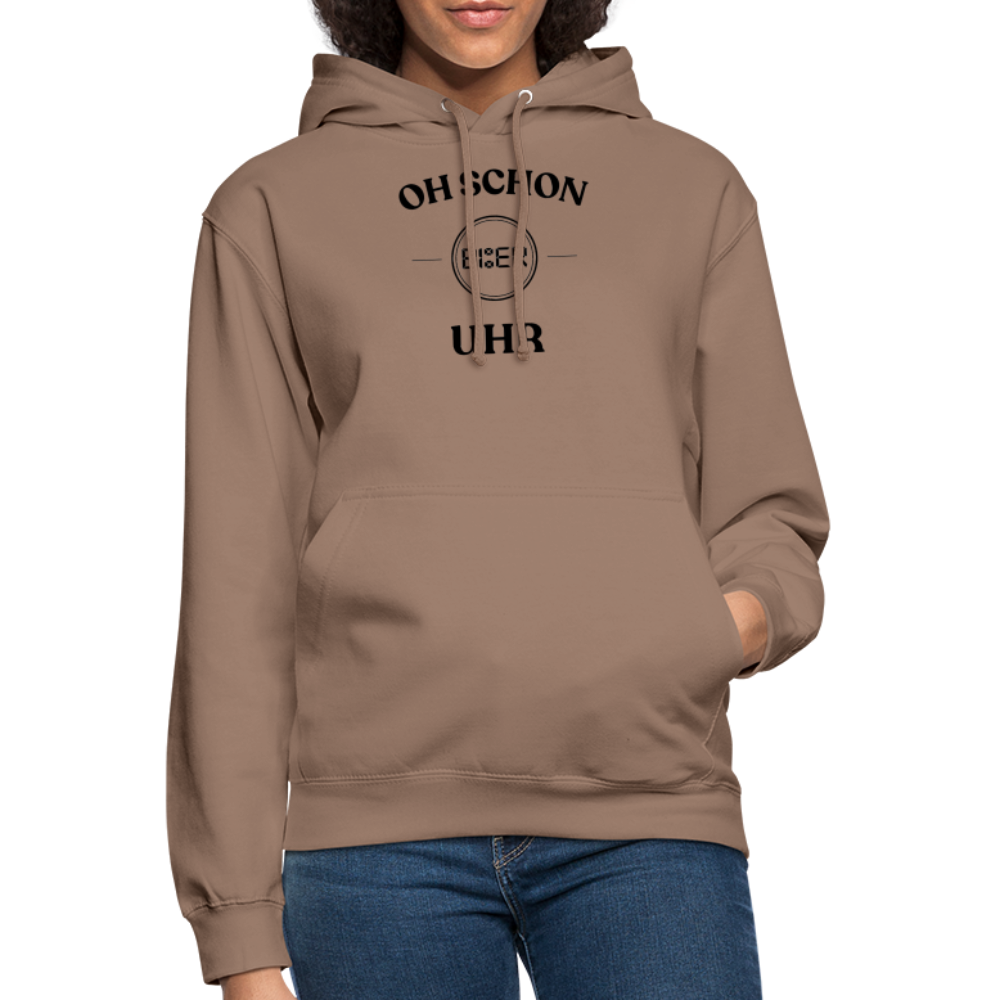 SCHON BIER UHR - Unisex Hoodie - Mokka