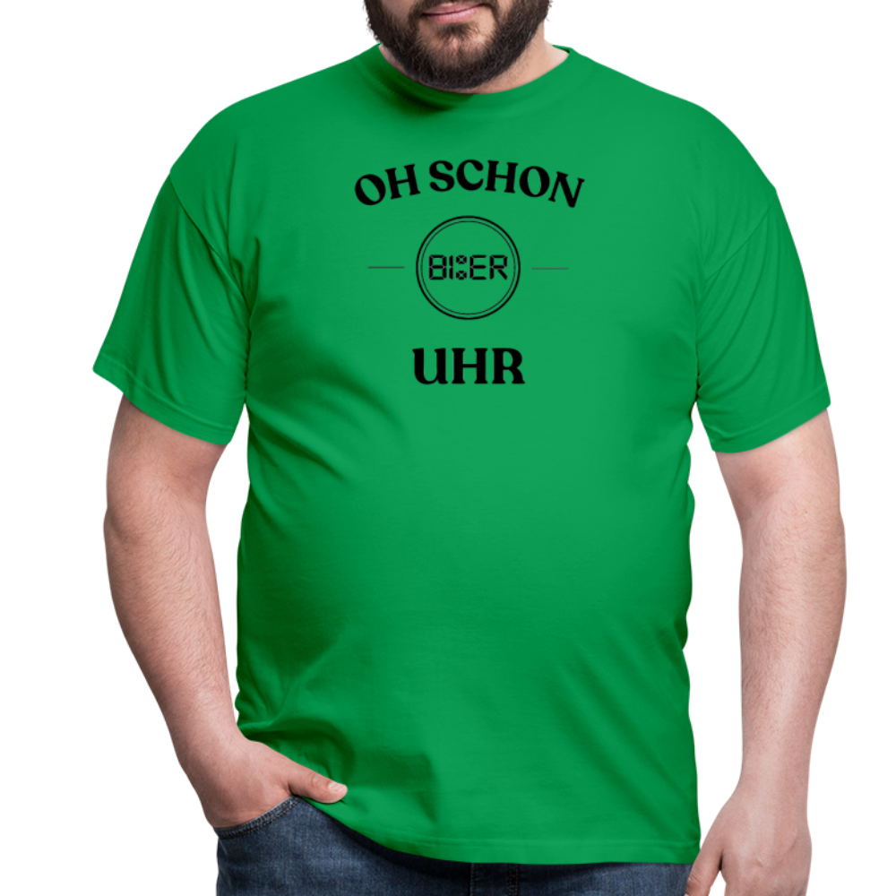 SCHON BIER UHR - Herren T-Shirt - Kelly Green