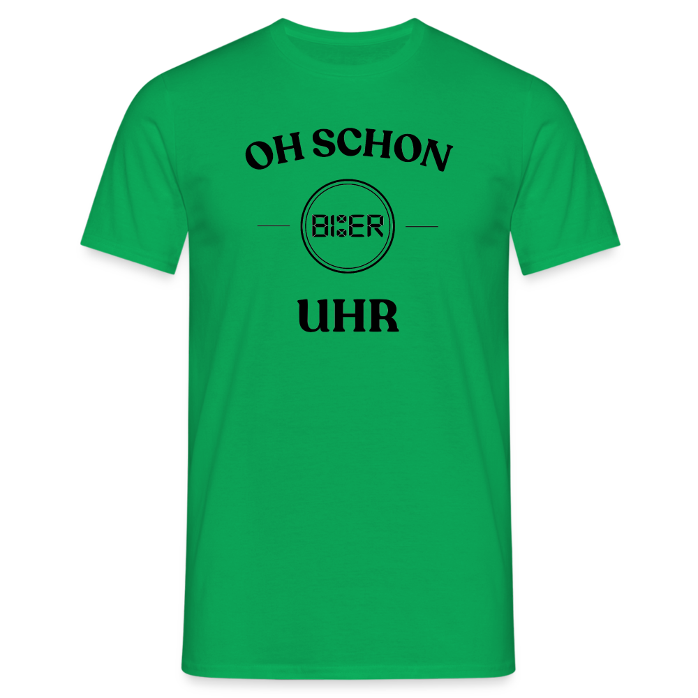 SCHON BIER UHR - Herren T-Shirt - Kelly Green