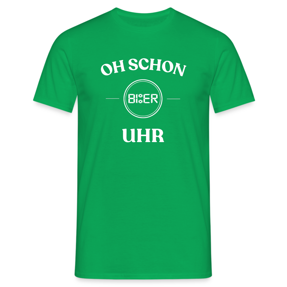 SCHON BIER UHR - Herren T-Shirt - Kelly Green