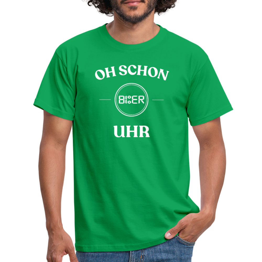 SCHON BIER UHR - Herren T-Shirt - Kelly Green