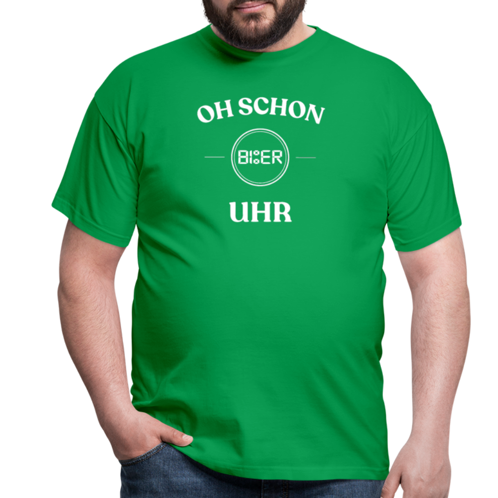 SCHON BIER UHR - Herren T-Shirt - Kelly Green