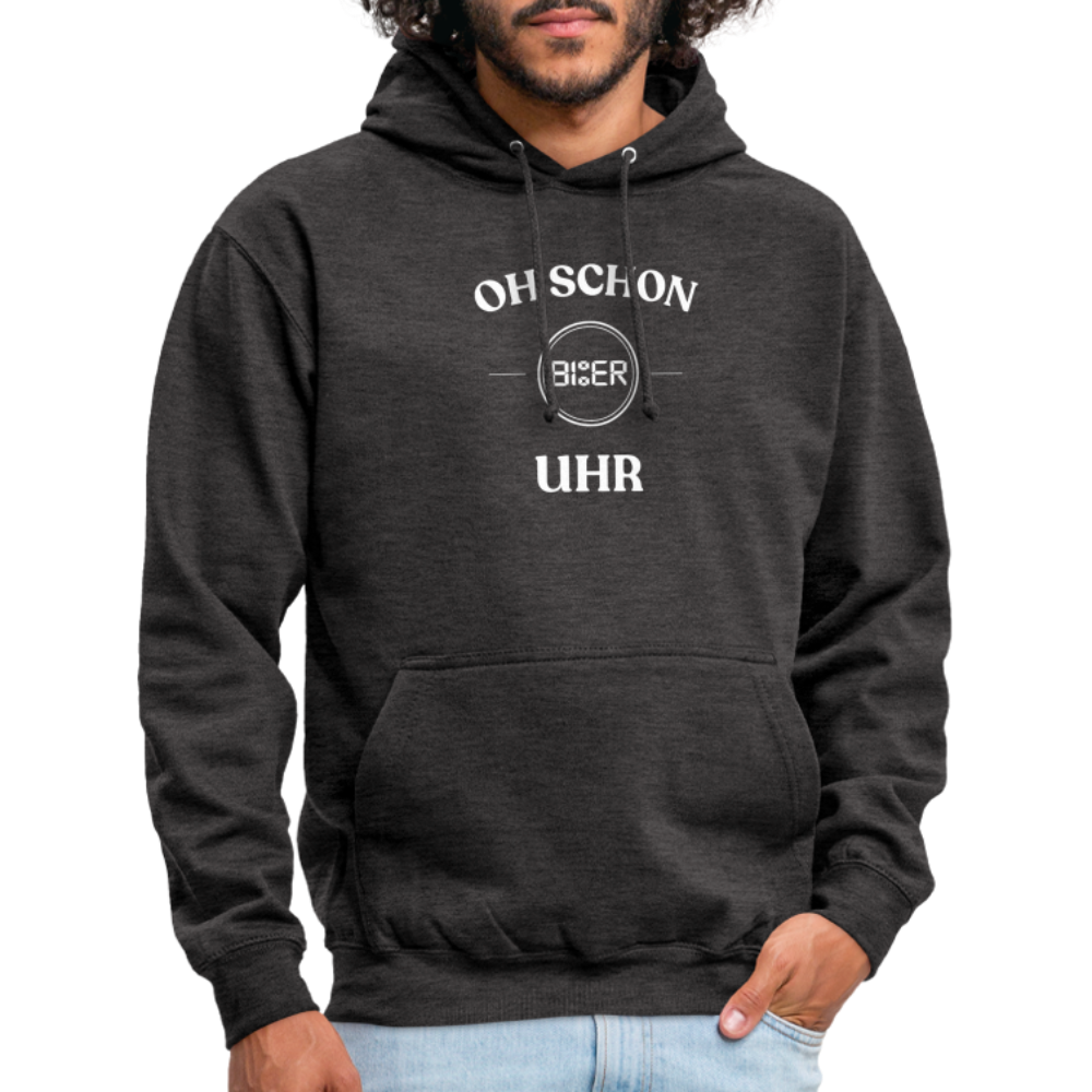 SCHON BIER UHR - Unisex Hoodie - Anthrazit