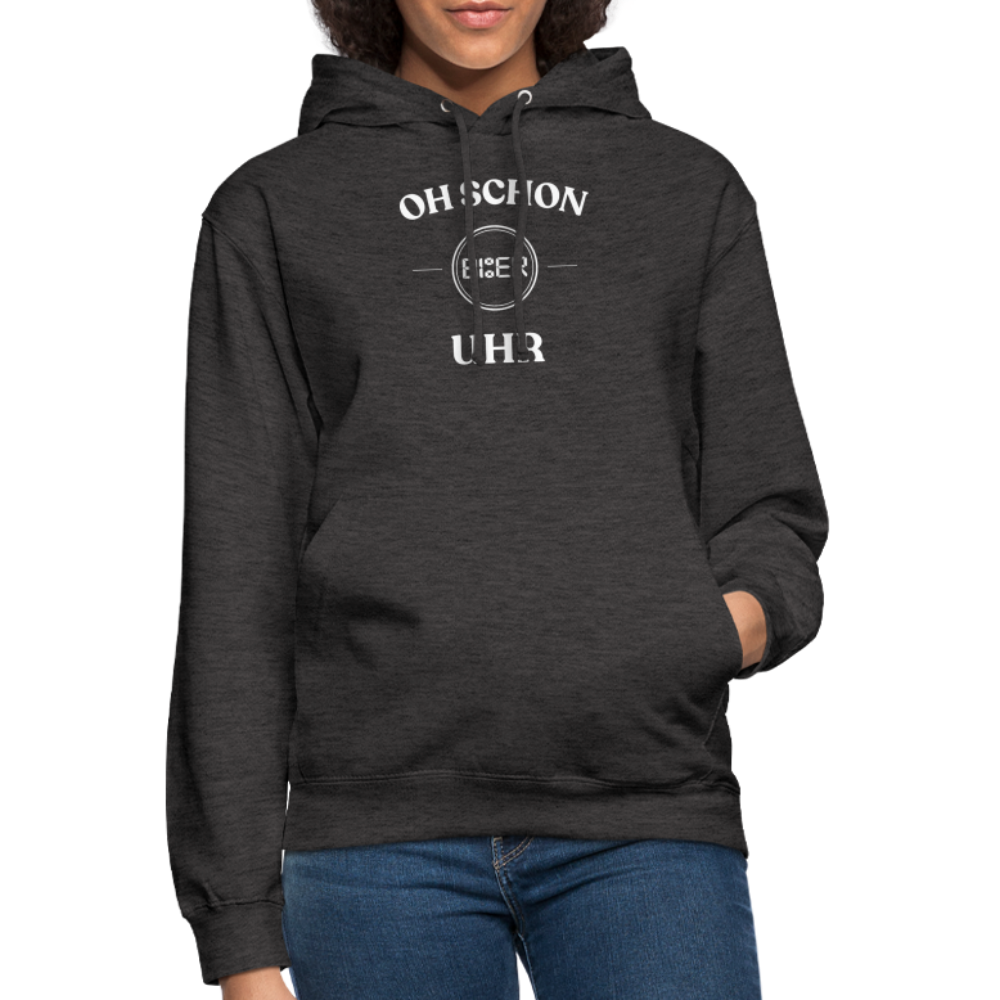 SCHON BIER UHR - Unisex Hoodie - Anthrazit