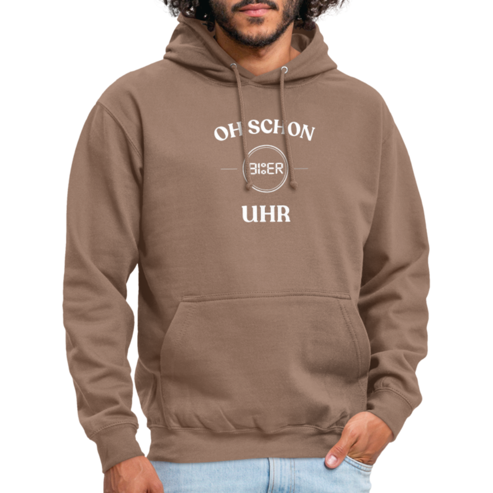 SCHON BIER UHR - Unisex Hoodie - Mokka