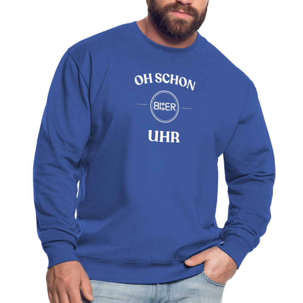 SCHON BIER UHR - Unisex Pullover - Royalblau