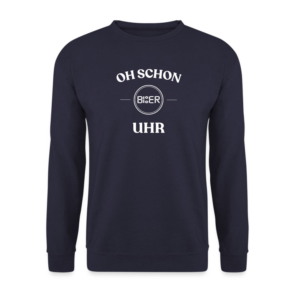 SCHON BIER UHR - Unisex Pullover - Navy