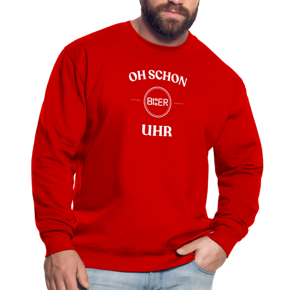 SCHON BIER UHR - Unisex Pullover - Rot