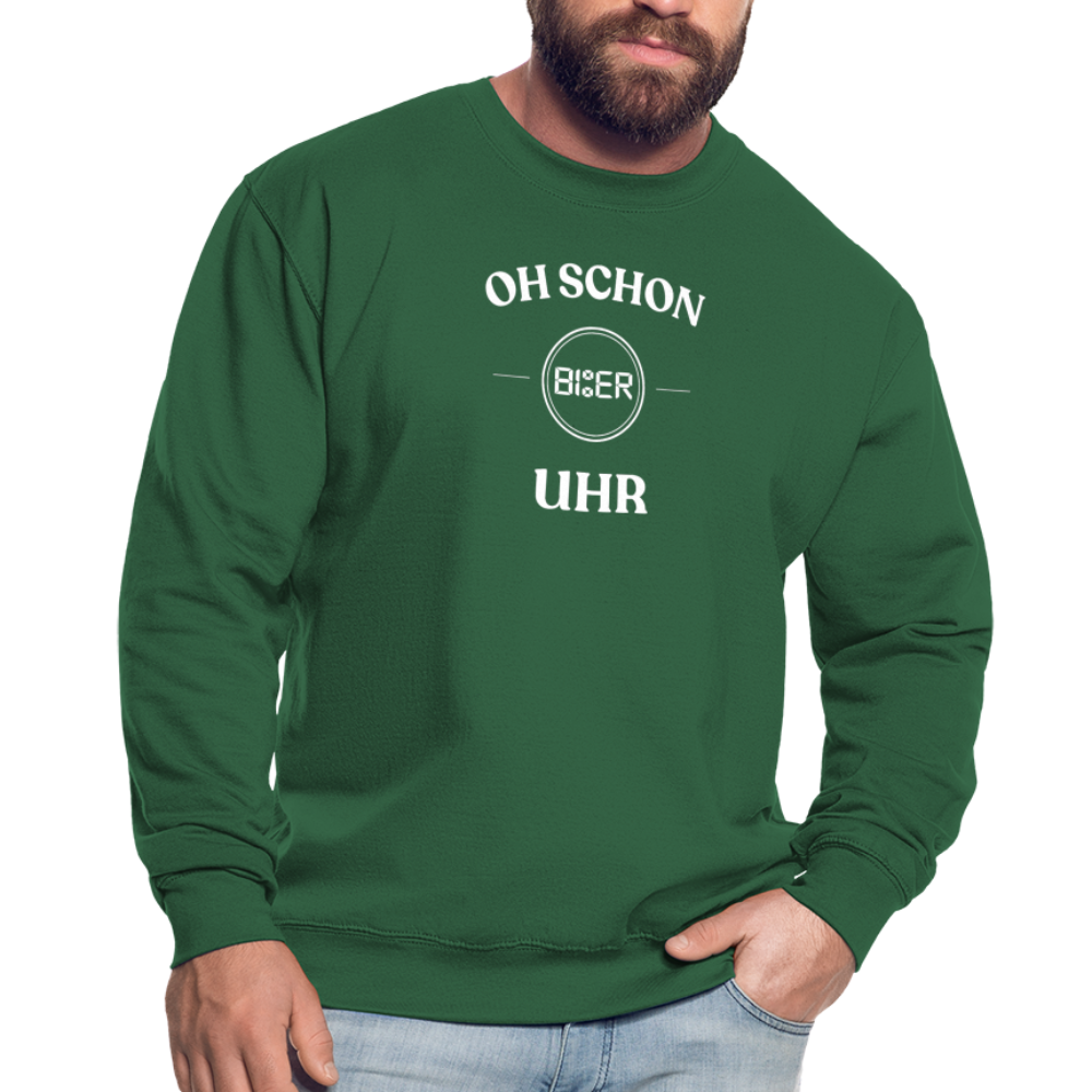 SCHON BIER UHR - Unisex Pullover - Grün