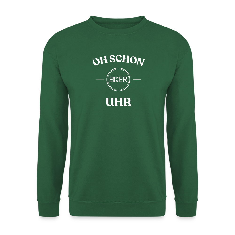 SCHON BIER UHR - Unisex Pullover - Grün