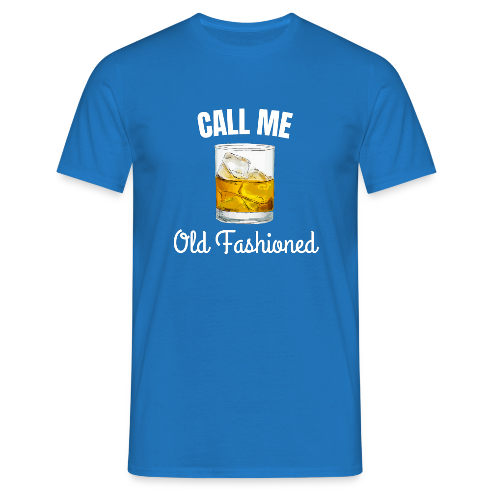 OLD FASHIONED - Herren T-Shirt - Royalblau