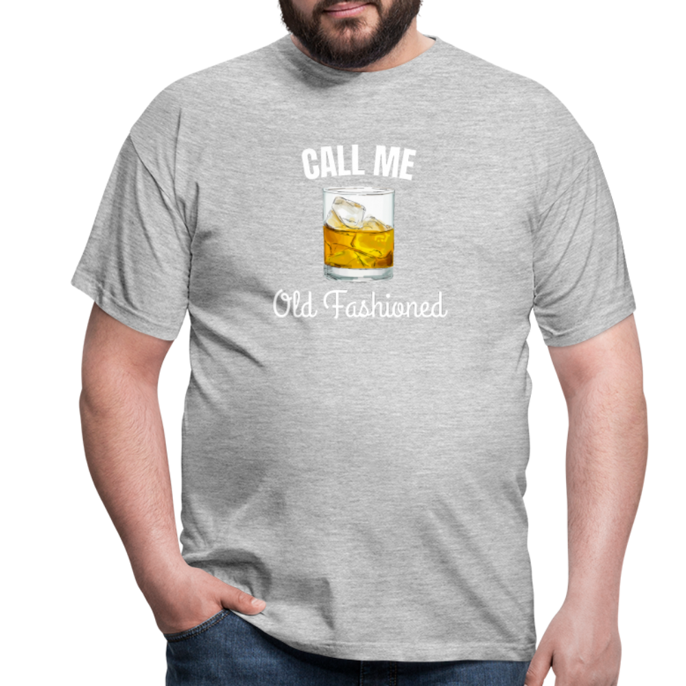 OLD FASHIONED - Herren T-Shirt - Grau meliert