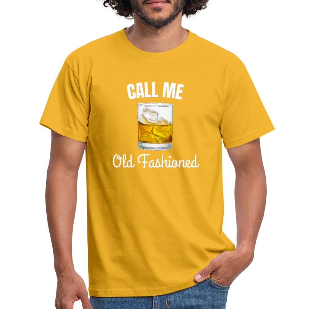 OLD FASHIONED - Herren T-Shirt - Gelb