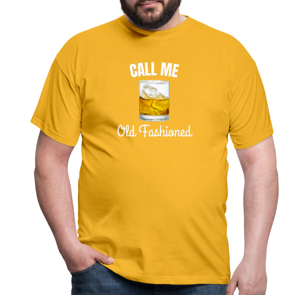 OLD FASHIONED - Herren T-Shirt - Gelb