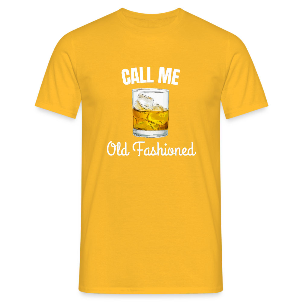 OLD FASHIONED - Herren T-Shirt - Gelb