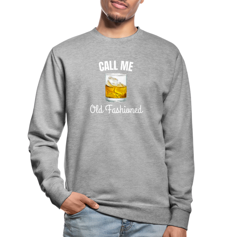 OLD FASHIONED - Unisex Pullover - Weißgrau meliert