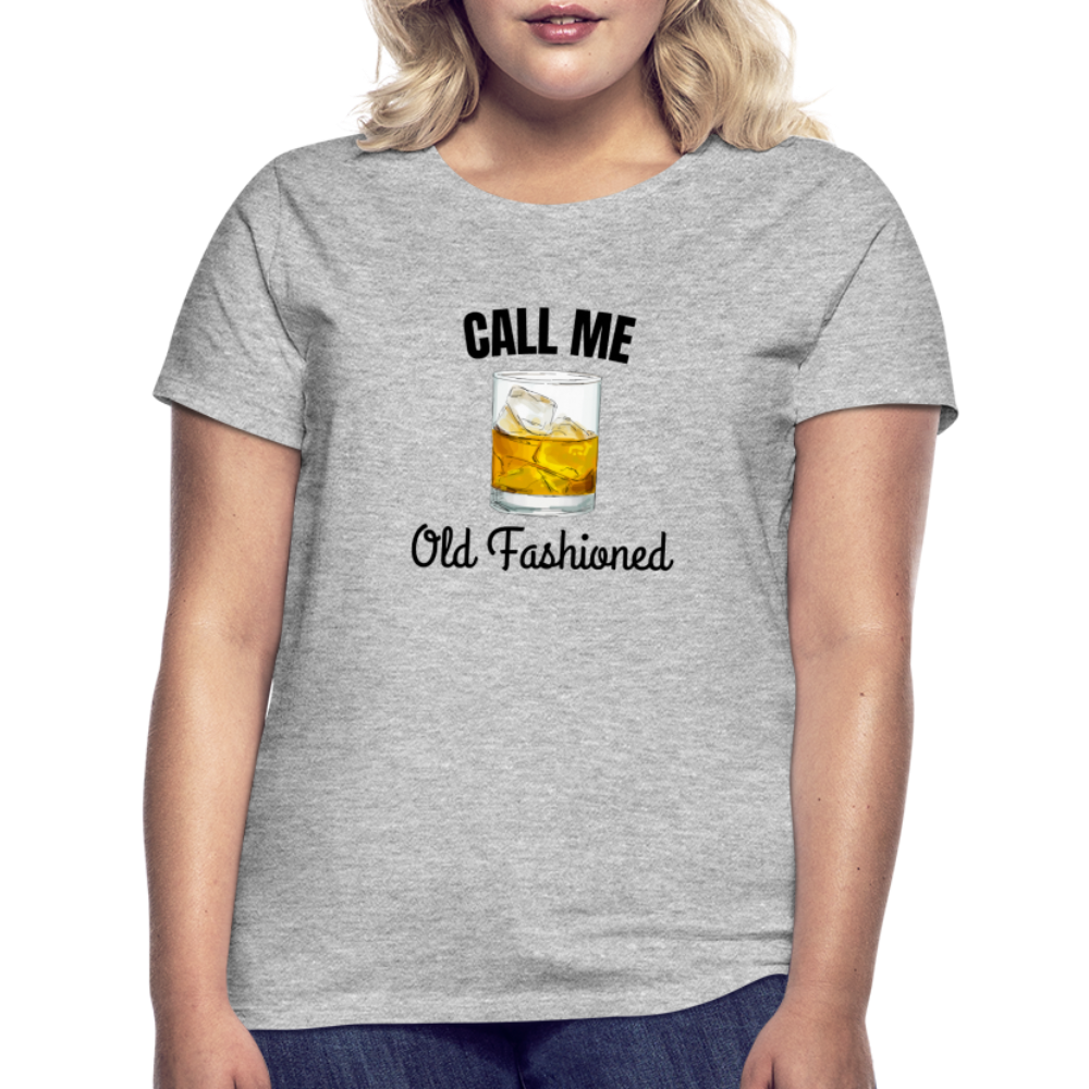 OLD FASHIONED - Damen T-Shirt - Grau meliert