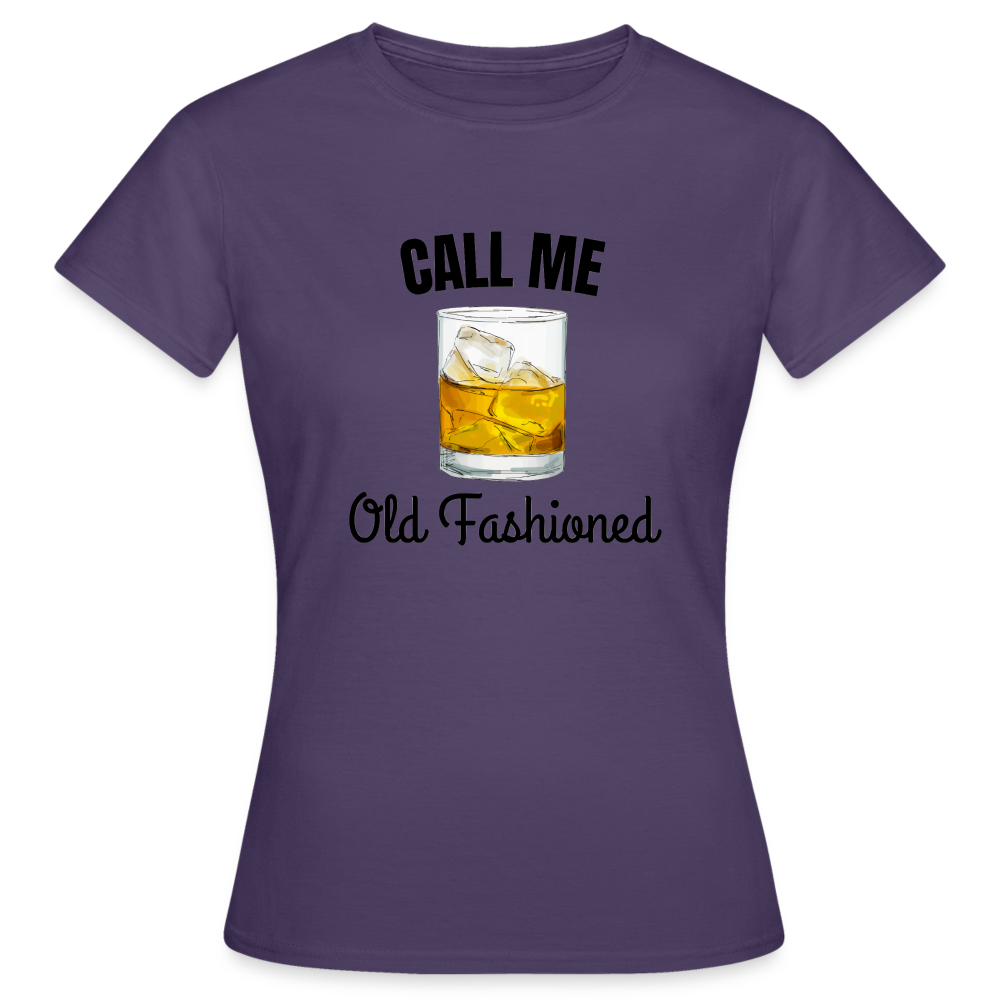 OLD FASHIONED - Damen T-Shirt - Dunkellila