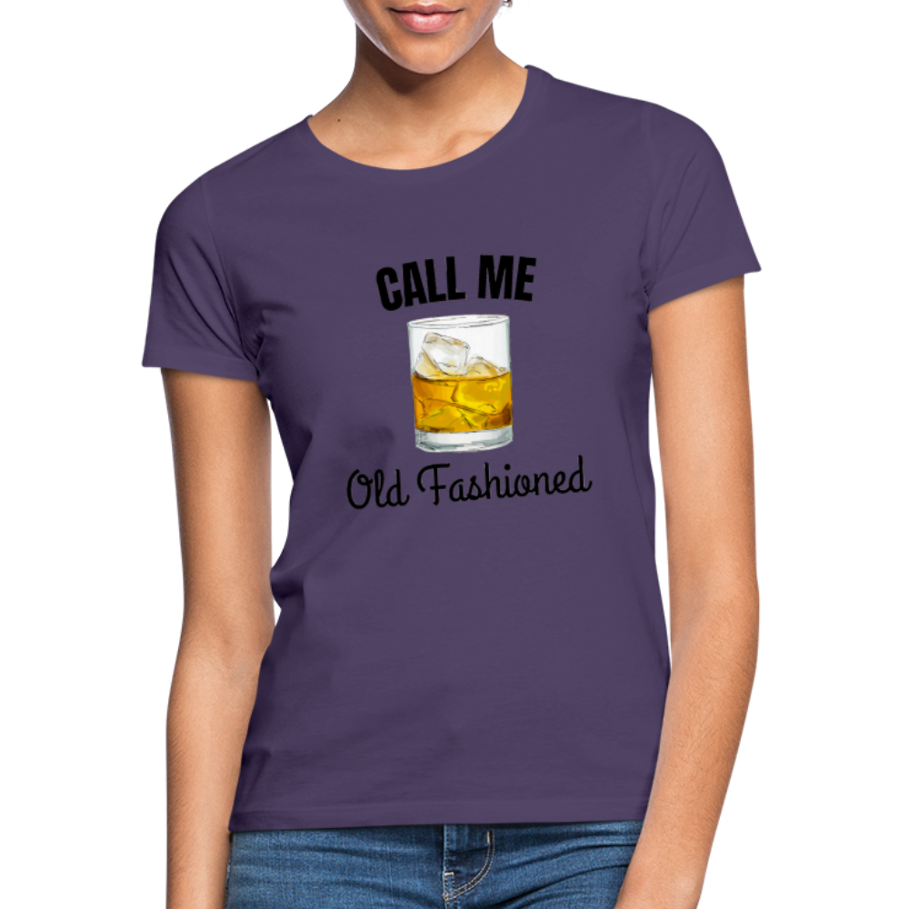 OLD FASHIONED - Damen T-Shirt - Dunkellila