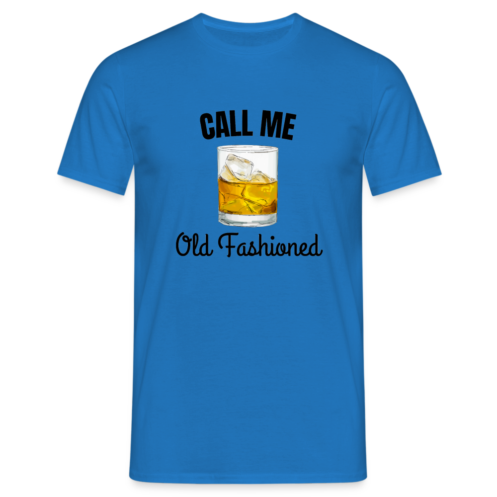 OLD FASHIONED - Herren T-Shirt - Royalblau