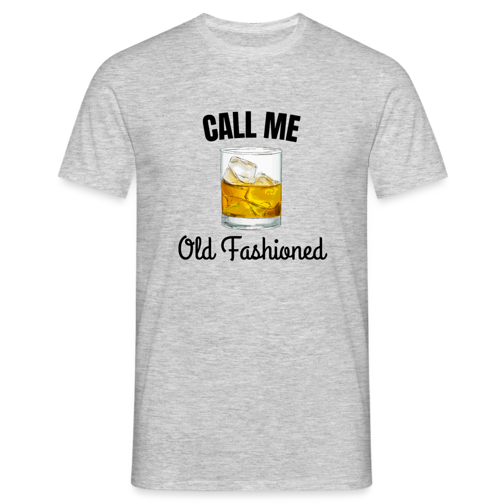 OLD FASHIONED - Herren T-Shirt - Grau meliert