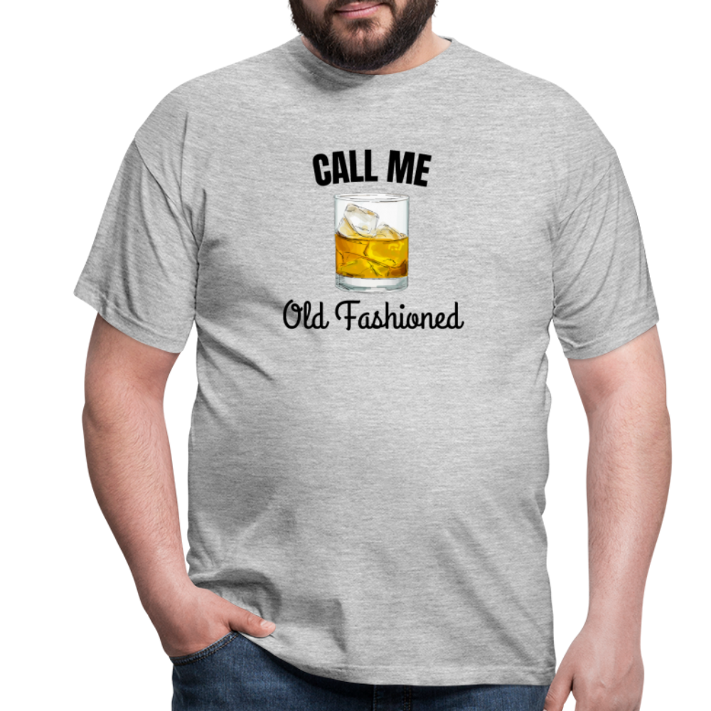 OLD FASHIONED - Herren T-Shirt - Grau meliert