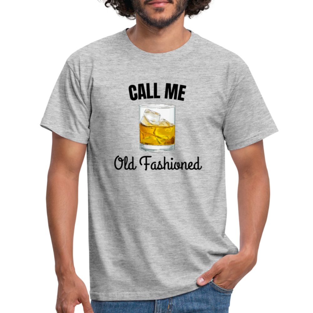 OLD FASHIONED - Herren T-Shirt - Grau meliert