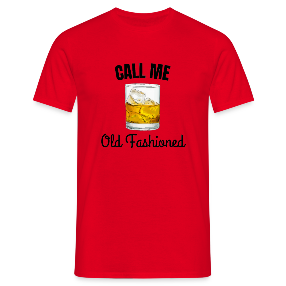 OLD FASHIONED - Herren T-Shirt - Rot