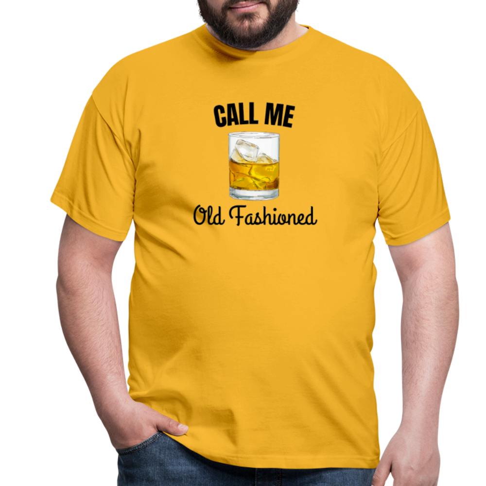 OLD FASHIONED - Herren T-Shirt - Gelb