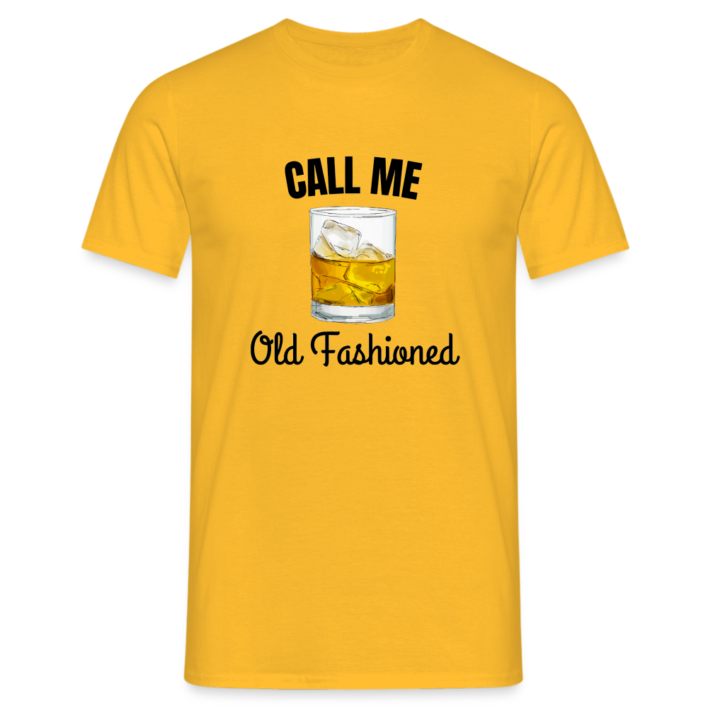 OLD FASHIONED - Herren T-Shirt - Gelb