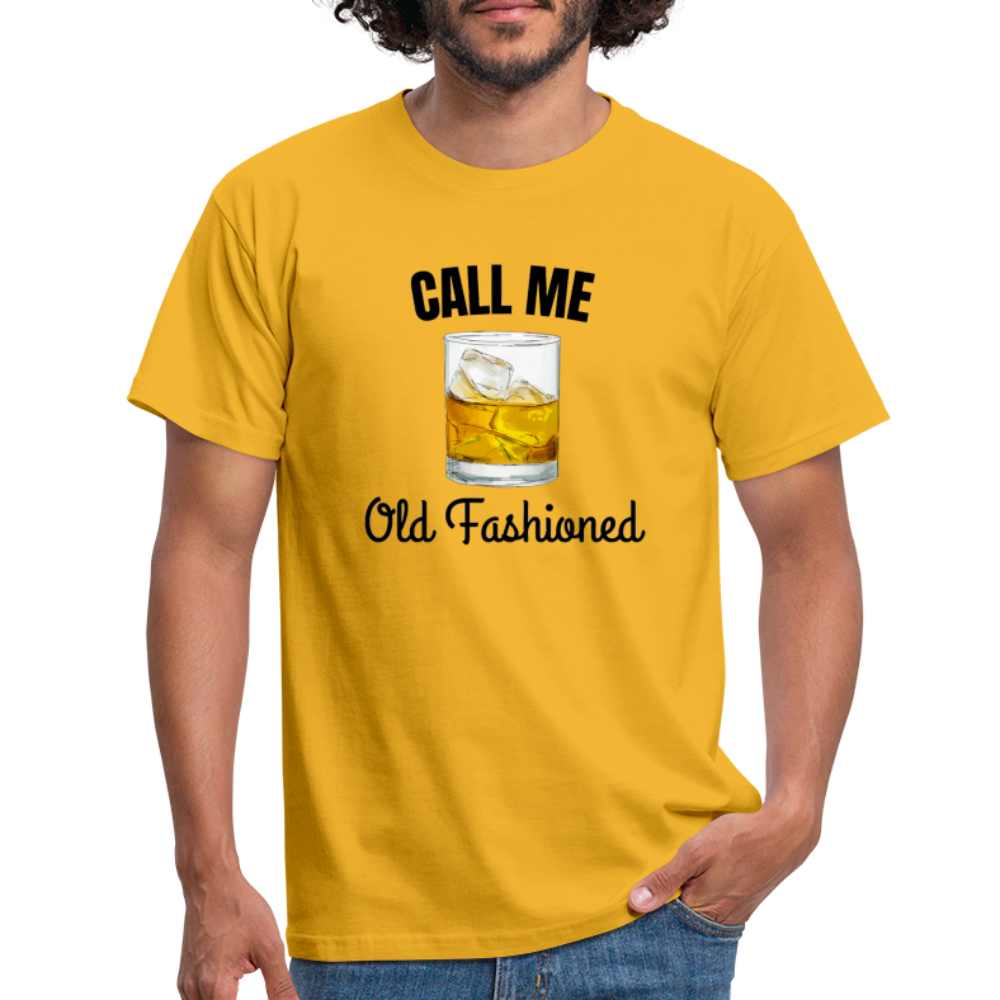 OLD FASHIONED - Herren T-Shirt - Gelb