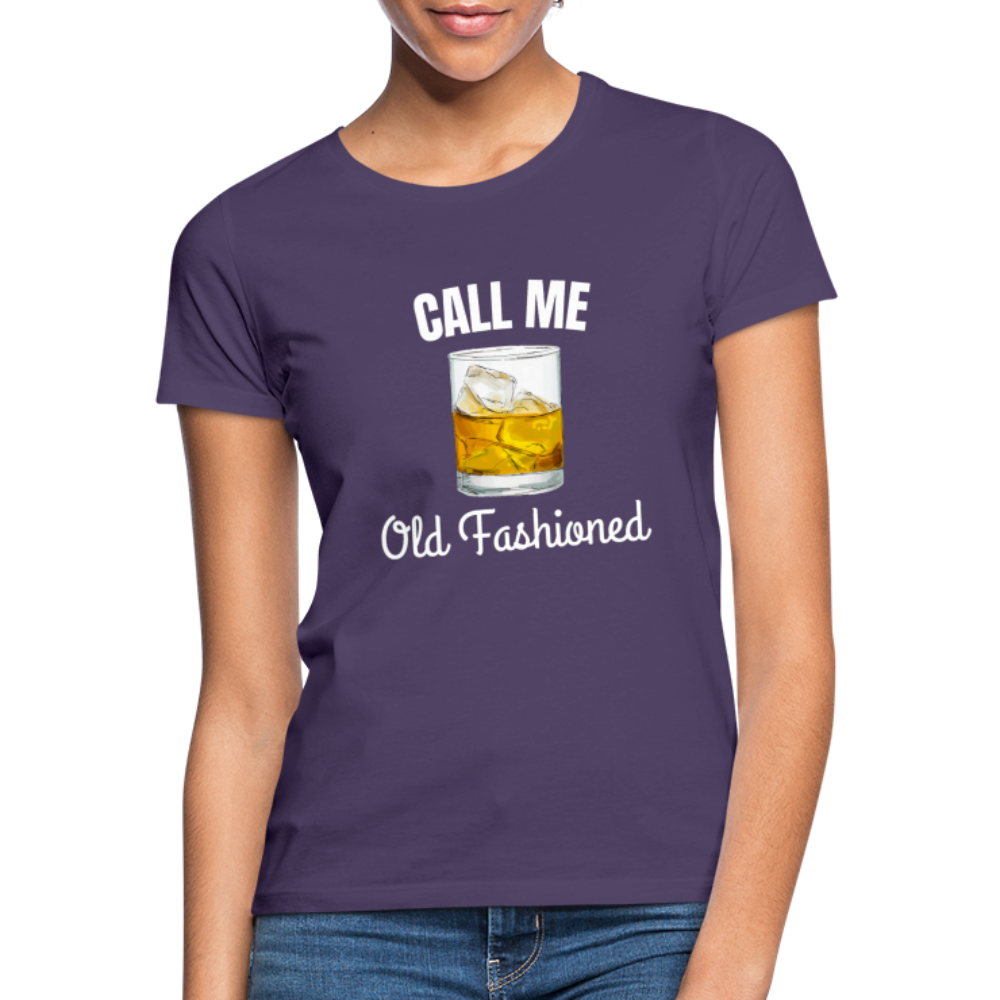 OLD FASHIONED - Damen T-Shirt - Dunkellila