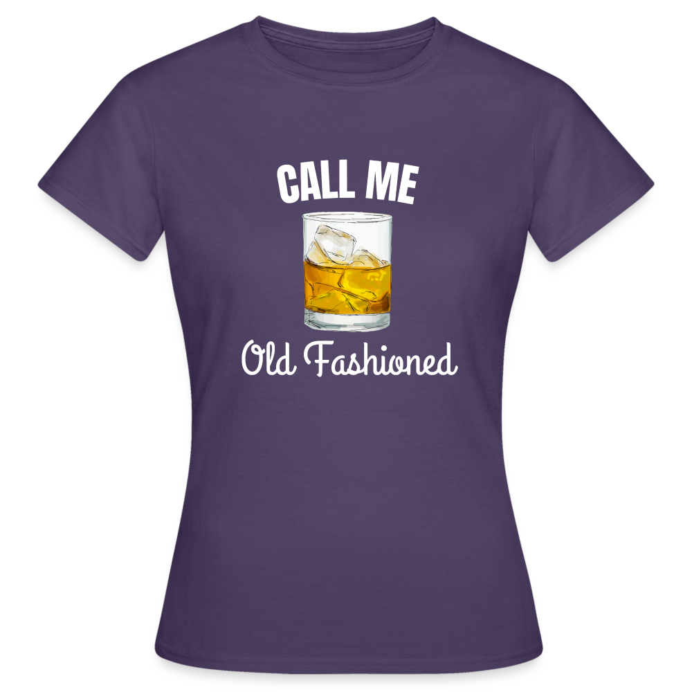 OLD FASHIONED - Damen T-Shirt - Dunkellila