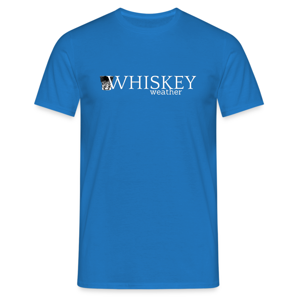 WHISKEY WEATHER - Herren T-Shirt - Royalblau