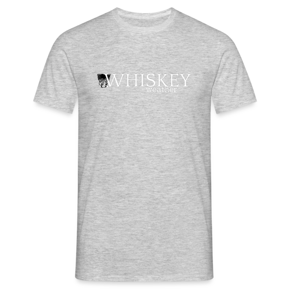 WHISKEY WEATHER - Herren T-Shirt - Grau meliert